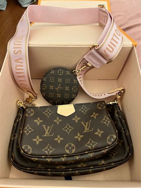 Louis vuitton borsa a tracolla vintage in maglia 